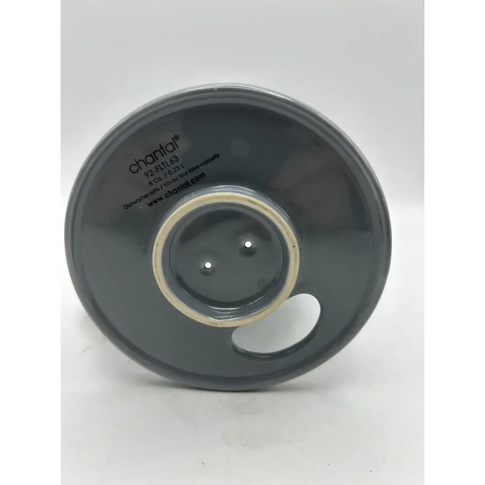Chantal 8 oz Porcelain Pour Over Coffee Dripper Gray 92-FLT63 Fluted Cone